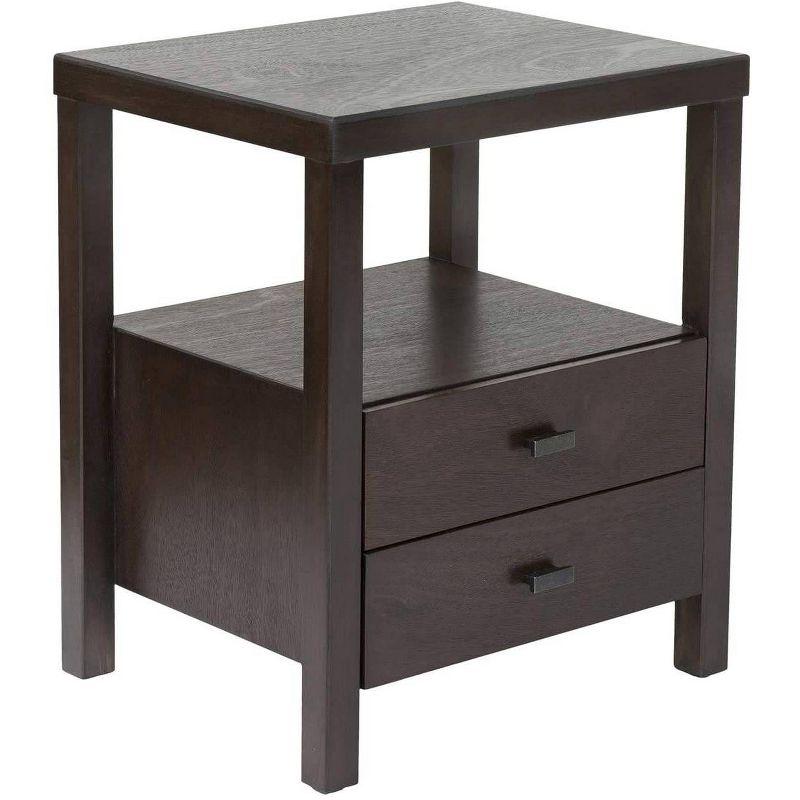 Westwood Acacia Solid Wood 2-Drawer Nightstand - Brown