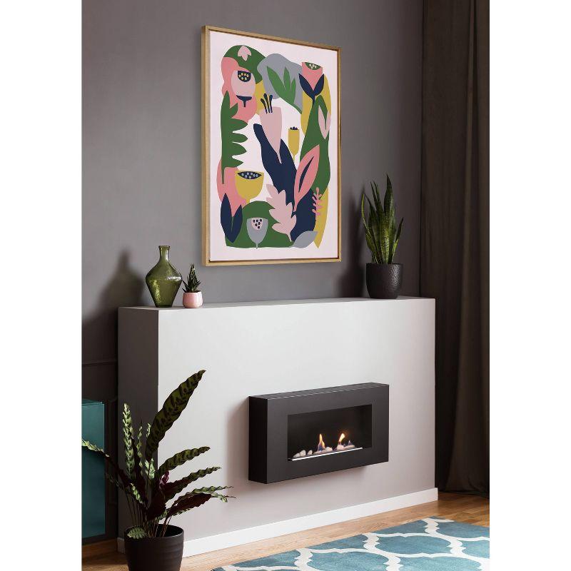 Sylvie Myriam's Garden Framed Canvas by Myriam VanNeste - Kate & Laurel All Things Decor