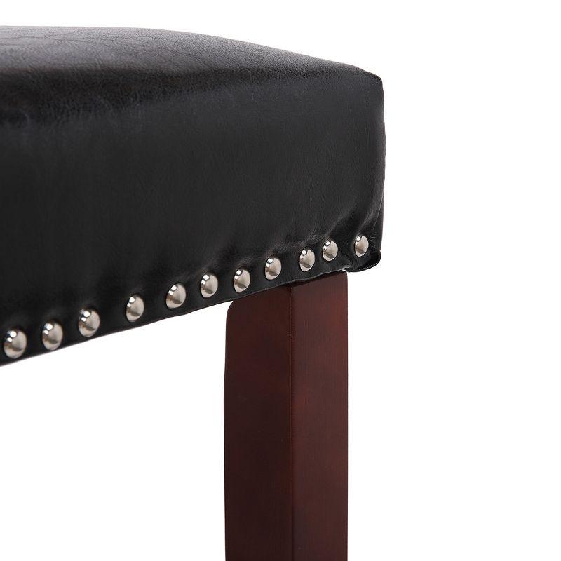 WestinTrends 24" Upholstered Saddle Seat Counter Stool