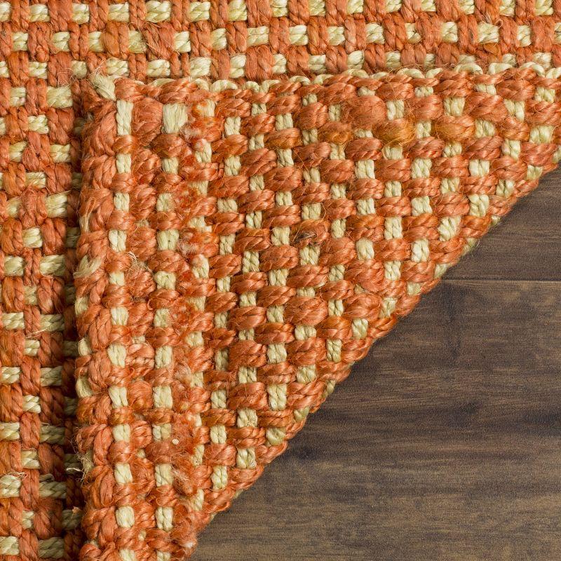 Natural Fiber NF262 Hand Woven Indoor Runner Rug - Rust/Natural - 2'3"x8' - Safavieh.