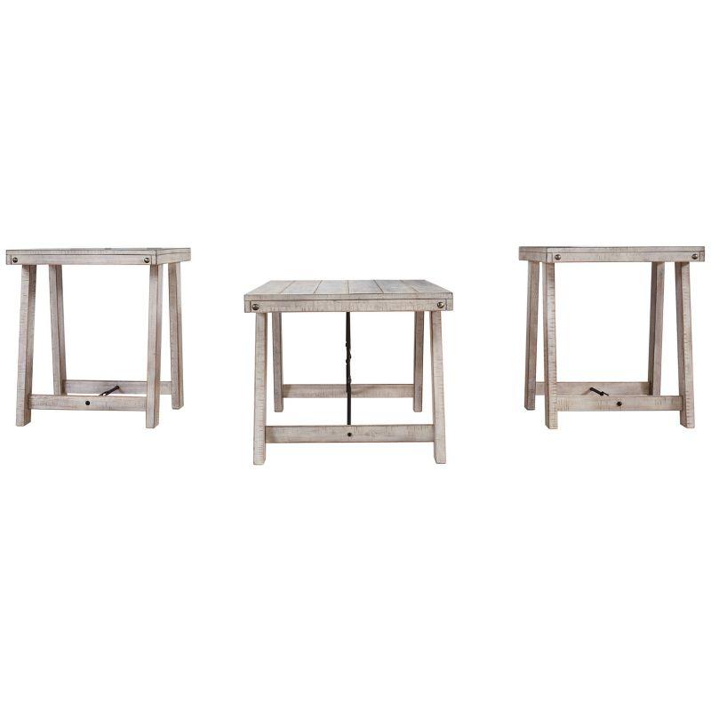 3pc Carynhurst Coffee and End Table Set White - Signature Design by Ashley