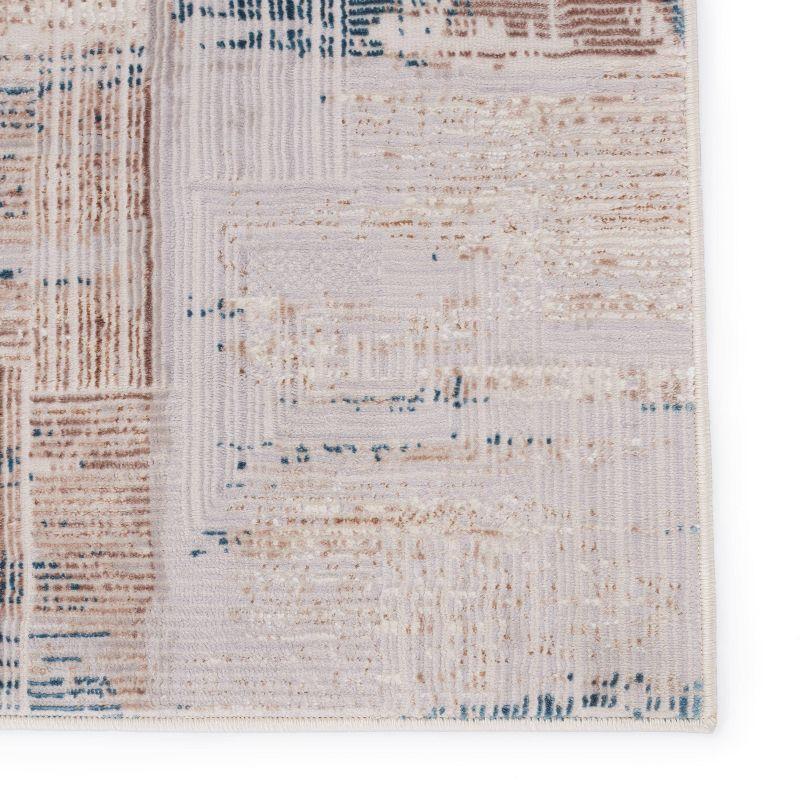 Halvard Abstract Area Rug Ivory/Blue - Jaipur Living