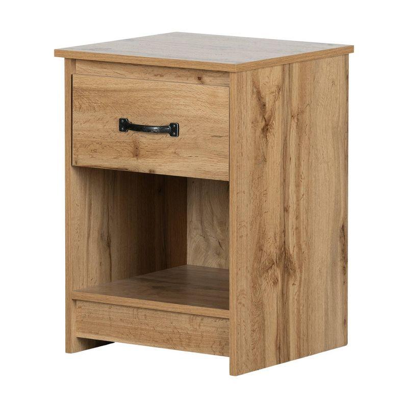 Tassio Country Cottage Nordik Oak 1-Drawer Nightstand