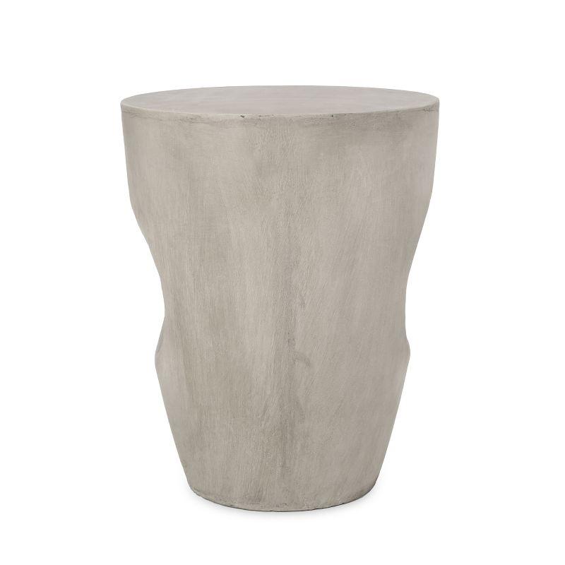 Christopher Knight Home Sirius Outdoor Contemporary Lightweight Concrete Accent Side Table