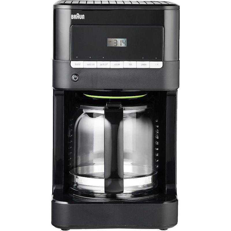 Braun KF7000BK Braun BrewSense 12-Cup Drip Coffee Maker with Brew Strength Selector and Glass Carafe