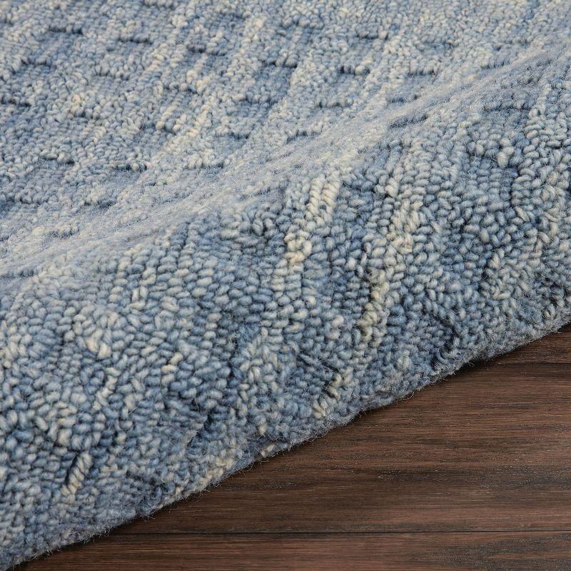 Nourison Perris Textured Indoor Area Rug Denim 3'9" x 5'9"