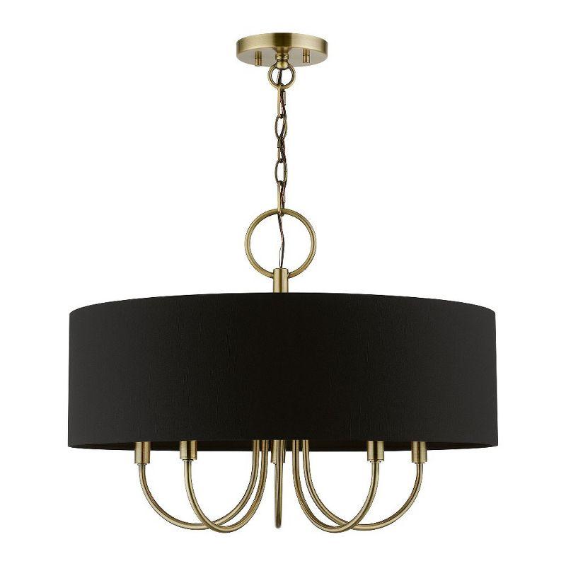 Livex Lighting Huntington 5 - Light Pendant in  Antique Brass