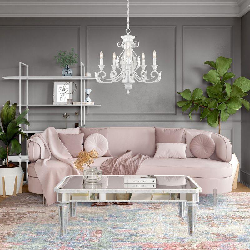 Livex Lighting Valencia 5 - Light Chandelier in  Shiny White