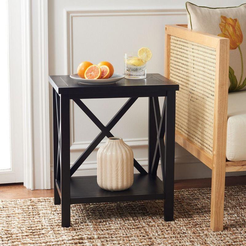 Candace End Table - Black - Safavieh.