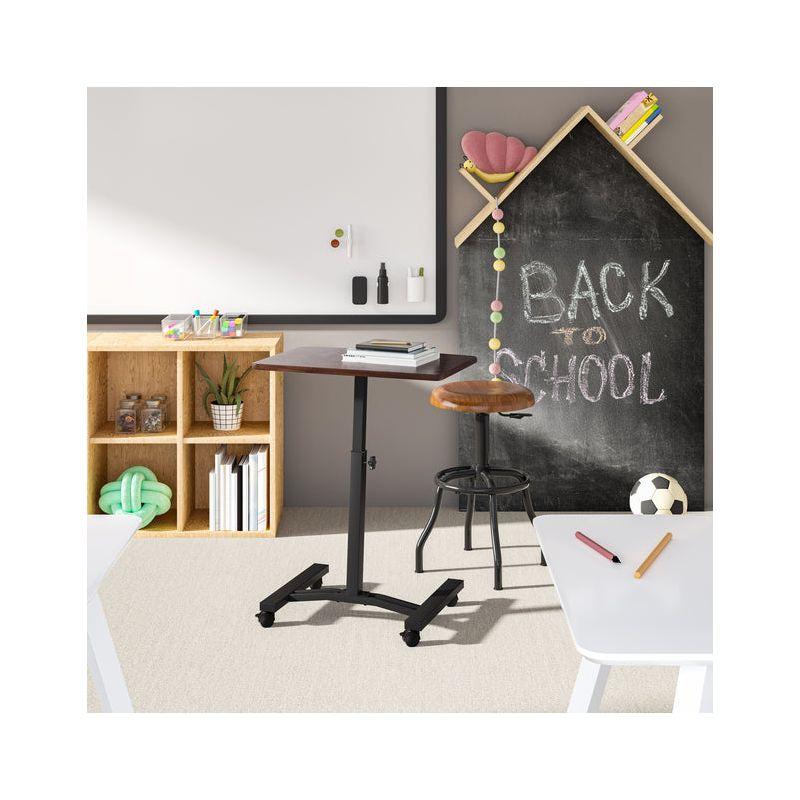 Seville Classics AIRLIFT® 24'' W Rolling Desk or Stand with Wheels