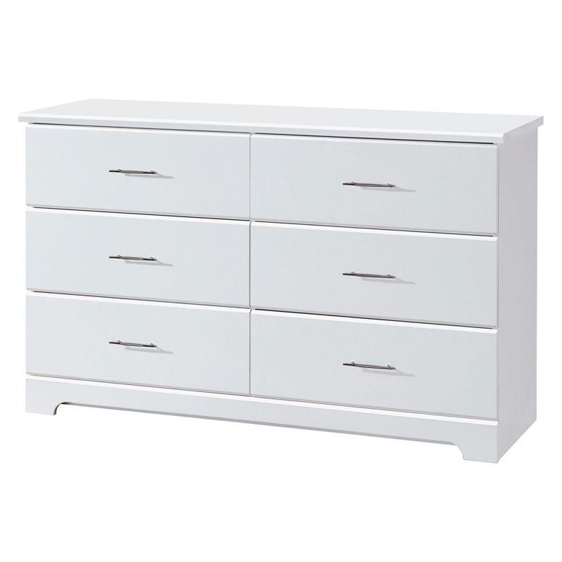 Brookside White 6-Drawer Nursery Double Dresser - GREENGUARD Certified