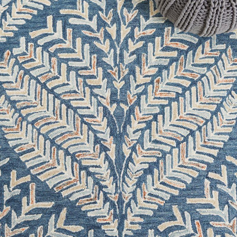Chaithra Hand Tufted Wool Floral Rug