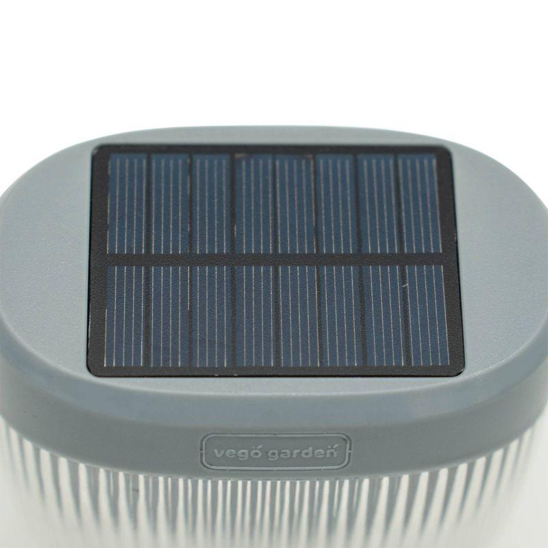 Vego Garden Add ons Rippled Outdoor Waterproof Solar Powered Integrated LED Deck Light Pack (Set of 8)