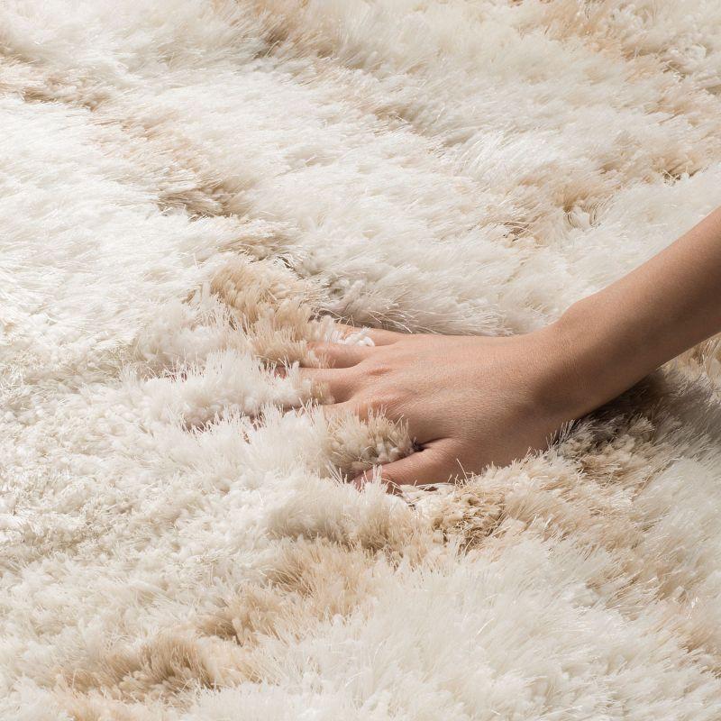 Toronto Shag SGT727 Hand Tufted Indoor Area Rug - Ivory/Beige - 8'x10' - Safavieh.