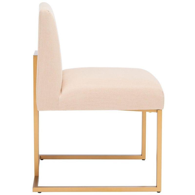 Ayanna Side Chair (Set Of 2) - Beige/Gold - Safavieh