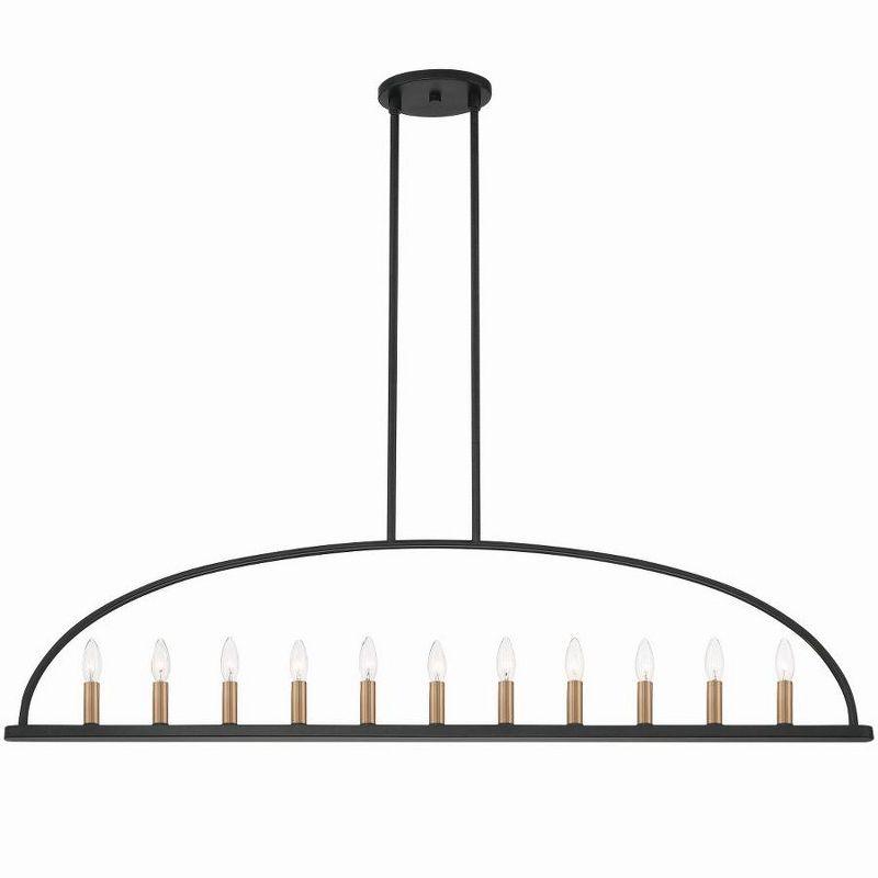 Crystorama Lighting Abbott 11 - Light Chandelier in  Black
