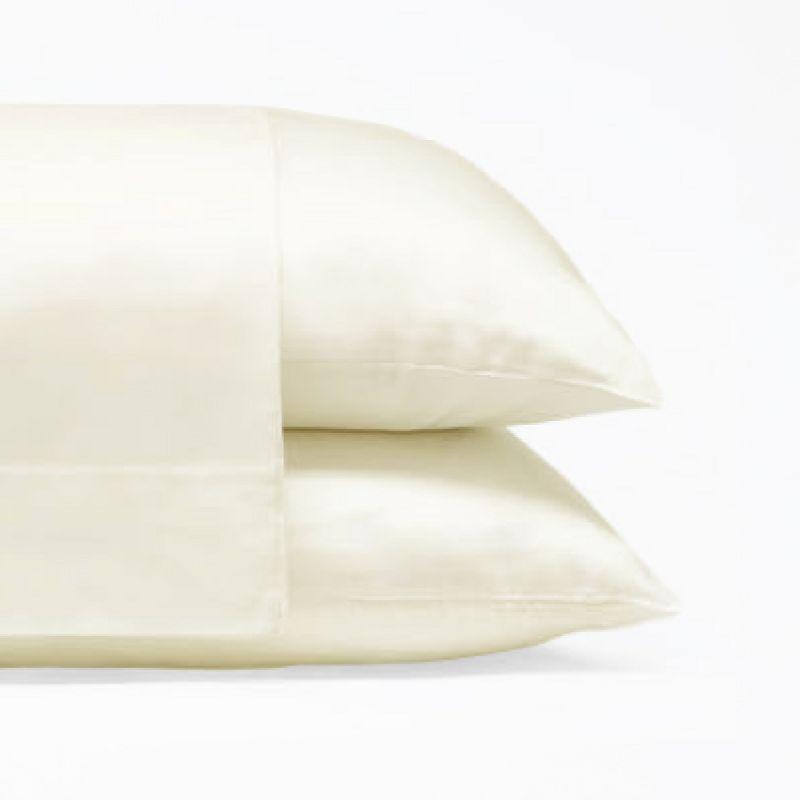 Ivory Cotton Hypoallergenic Standard Pillowcase Set