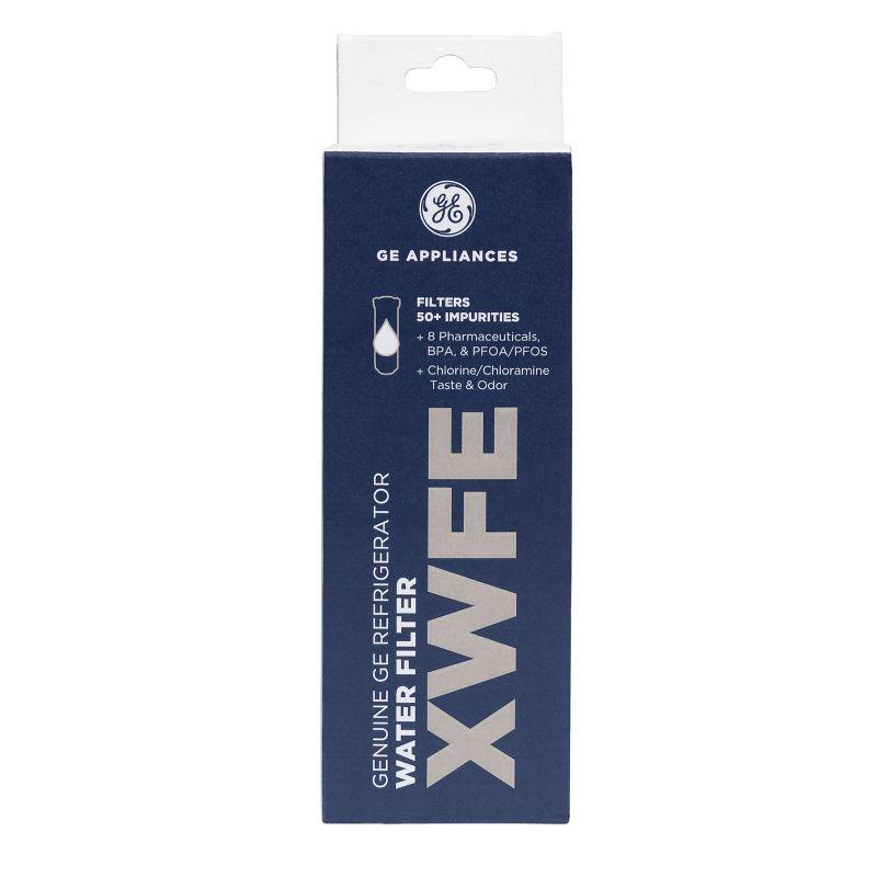 GE Appliances XWFE Replacement Refrigerator Water Filter: Filters Pharmaceuticals, Atrazine, Mercury, Lead, Pesticides