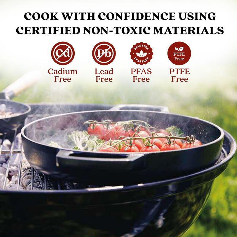 Alva Alva Nori 11" Premium Enameled Cast Iron Grill Pan