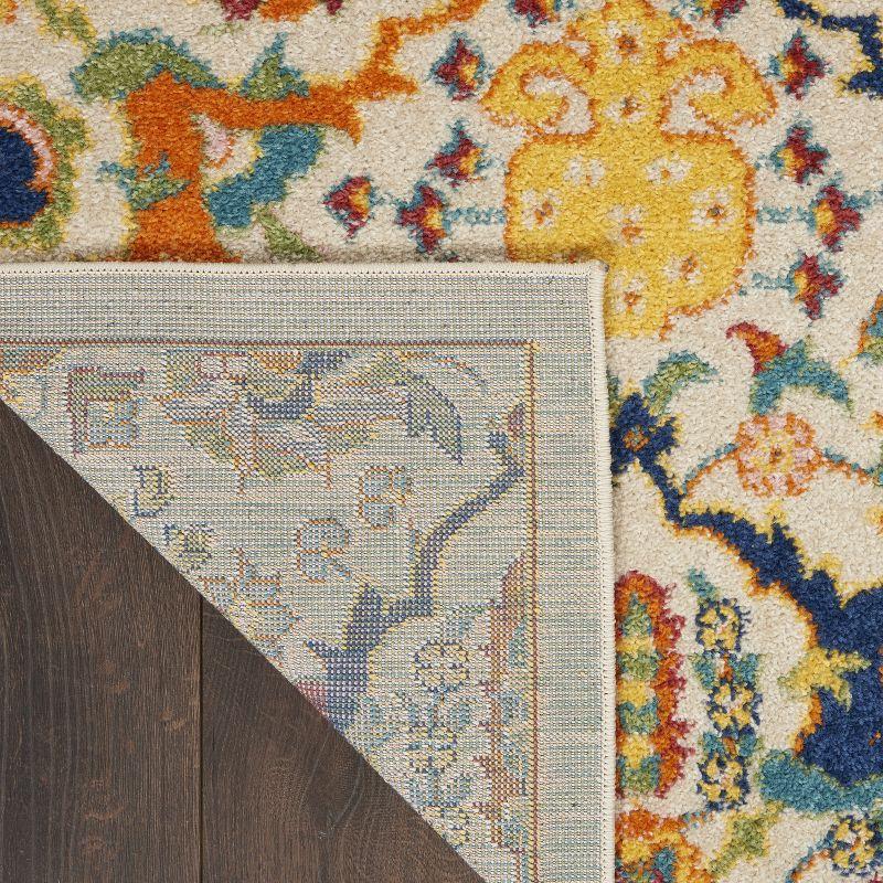 Nourison Allur Boho Indoor Area Rug Ivory Multicolor 6' x 9'
