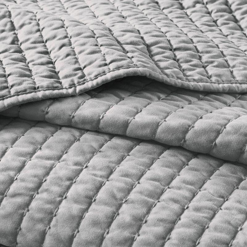 Barwick Reversible Solid 3 Piece Quilt Set