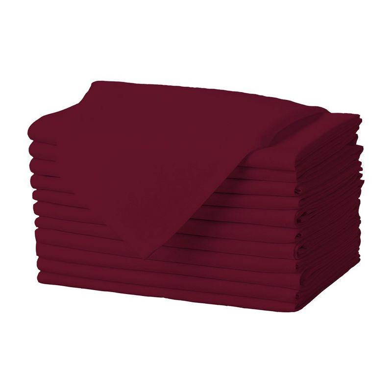 Gee Di Moda Cloth Napkins - 17 x 17 Inch - Heavy Duty Washable Polyester - Set of 12