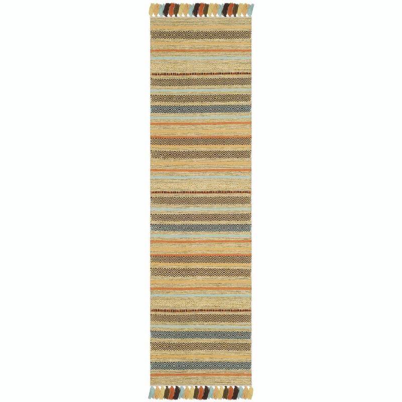 Montauk MTK901 Hand Woven Indoor Runner Rug - Green/Multi - 2'3"x8' - Safavieh.