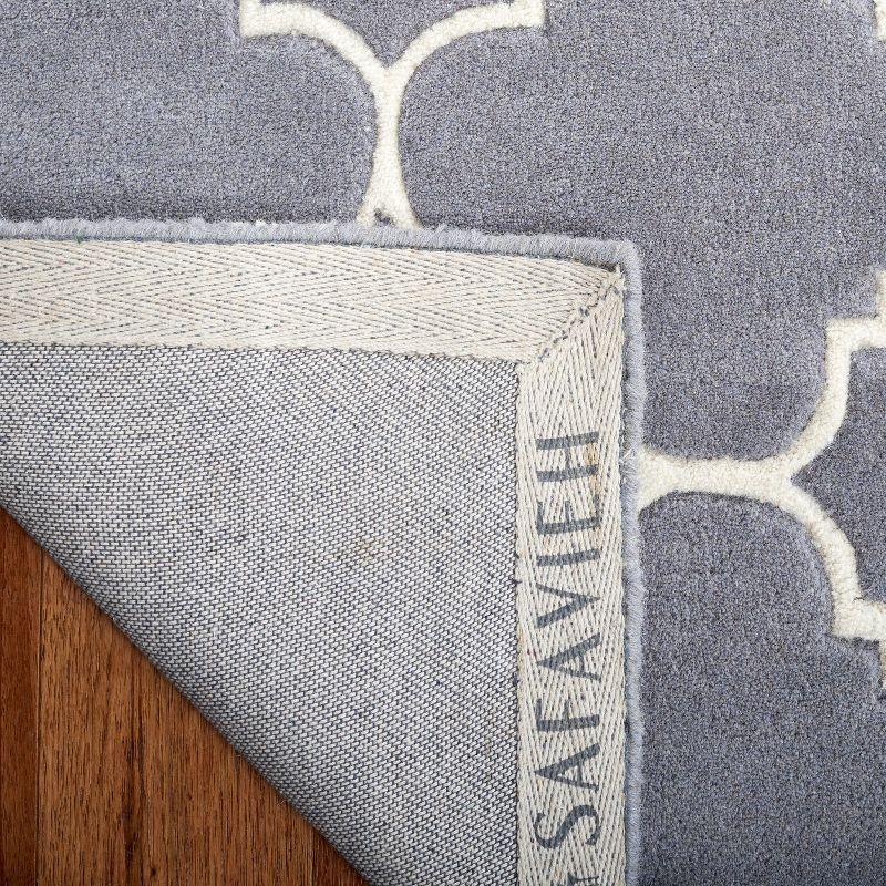 Chatham Dark Grey and Ivory Hand-Tufted Wool Area Rug