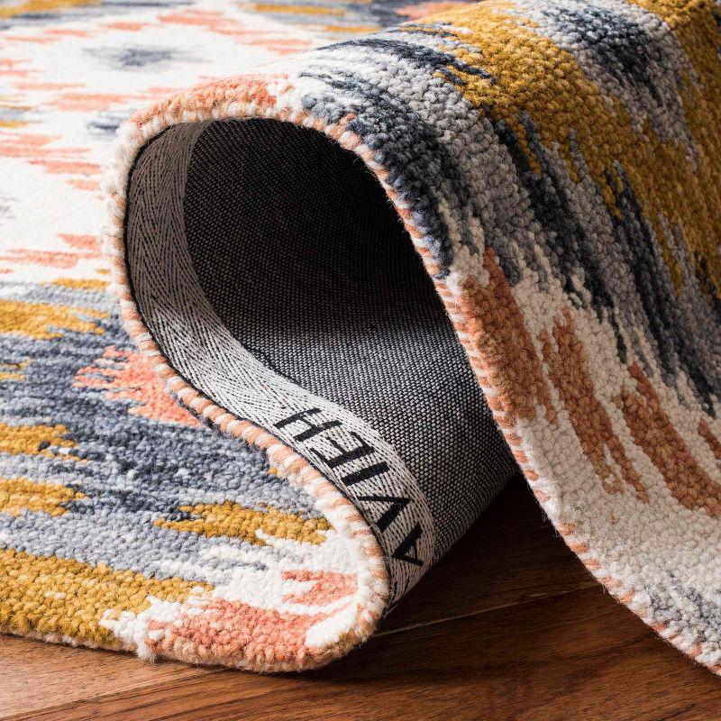 Suzani SZN201 Hand Hooked Indoor Accent Rug - Ivory/Gold - 3'x5' - Safavieh.