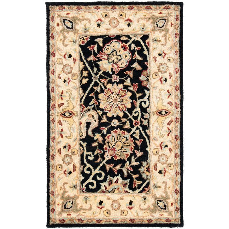 Antiquity AT21 Hand Tufted Indoor Accent Rug - Black - 3'x5' - Safavieh