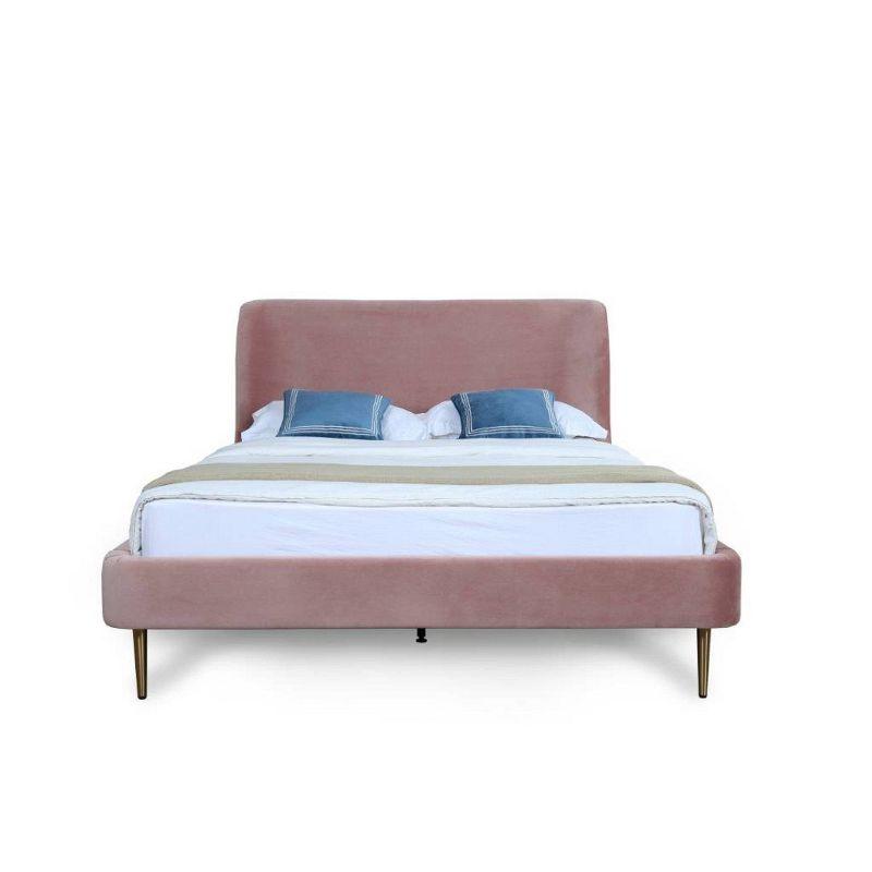 Full Heather Upholstered Bed - Manhattan Comfort