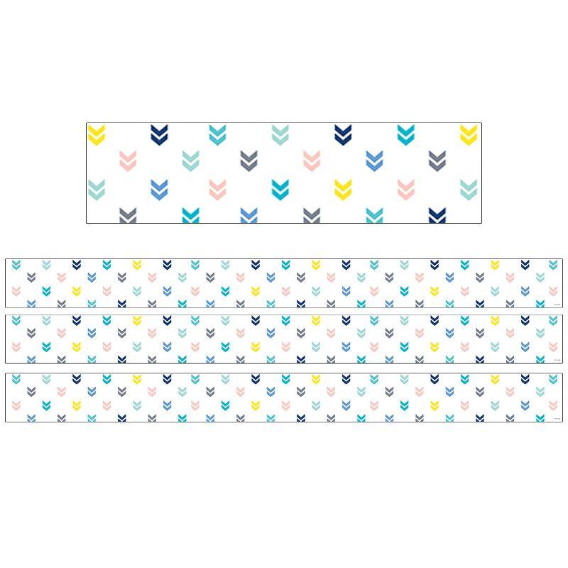 Creative Teaching Press® Calm & Cool Colorful Mini Chevrons EZ Border, 48 Feet Per Pack, 3 Packs
