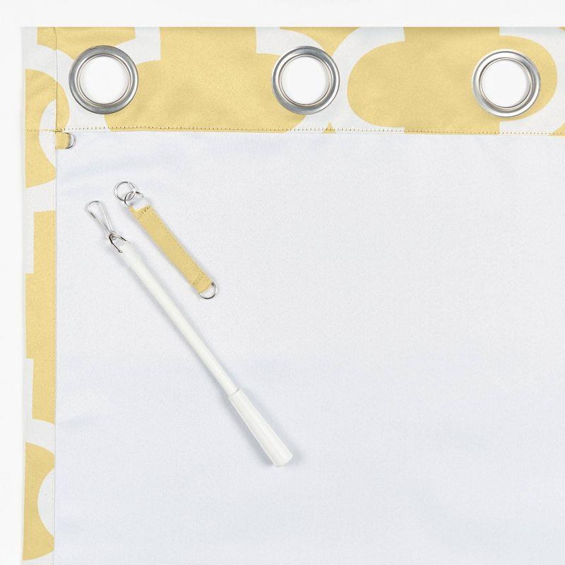 108"x84" Yellow Polyester Room Darkening Grommet Curtain Panel