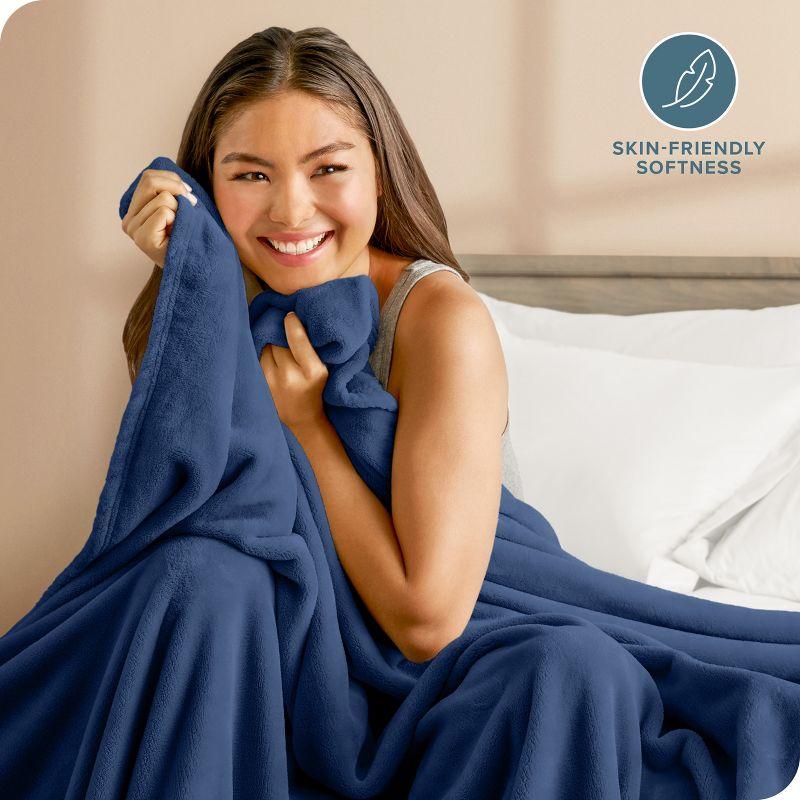 Bare Home Bare Home Microplush Fleece Blanket - Fuzzy, Warm, Bed/Throw Blanket