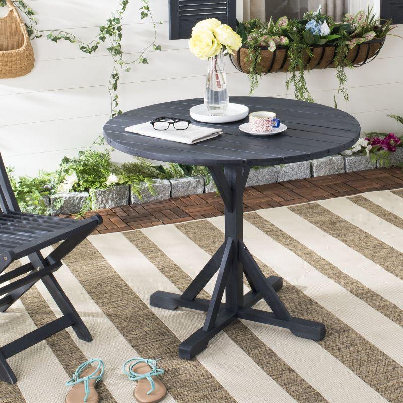 Arcata Round Table - Indoor/Outdoor - PAT6735 - Dark Slate Gray - Safavieh