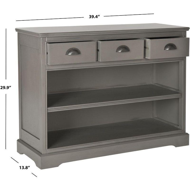 Prudence Book Shelf - AMH5727 - Grey - Safavieh Couture