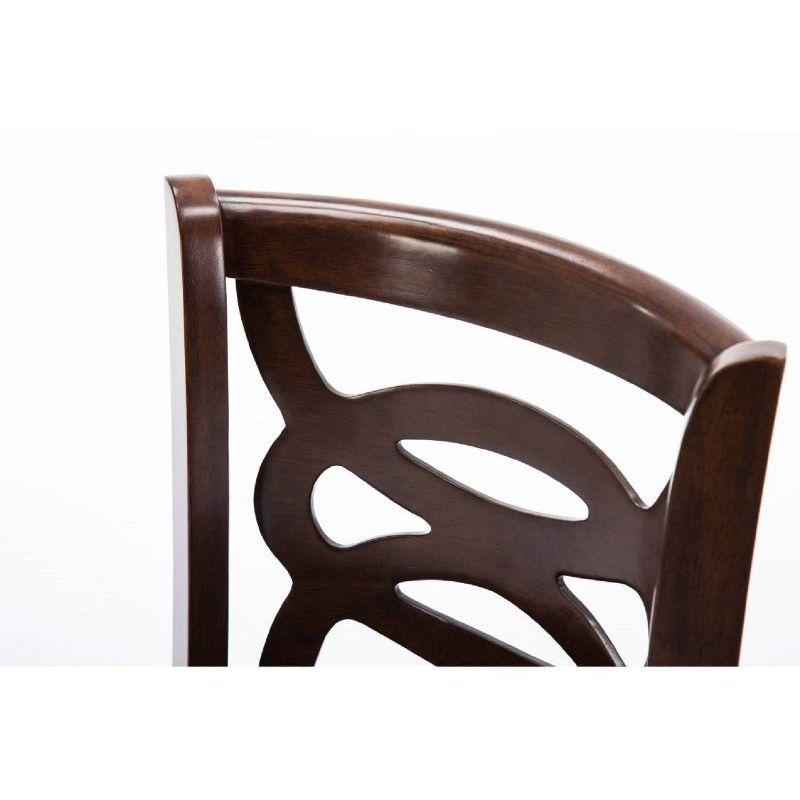 Seina Wood Swivel Barstool Cappuccino - Boraam: 360-Degree Swivel, Faux Leather Upholstery, 43.5" Height