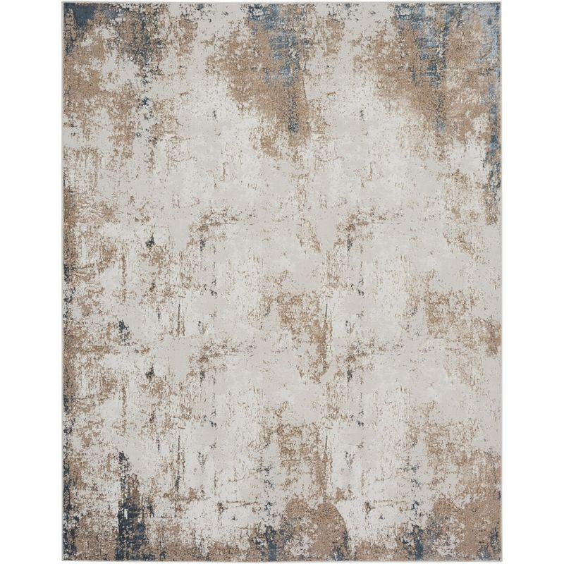 Glam 9' x 12' Multicolor Abstract Synthetic Rug