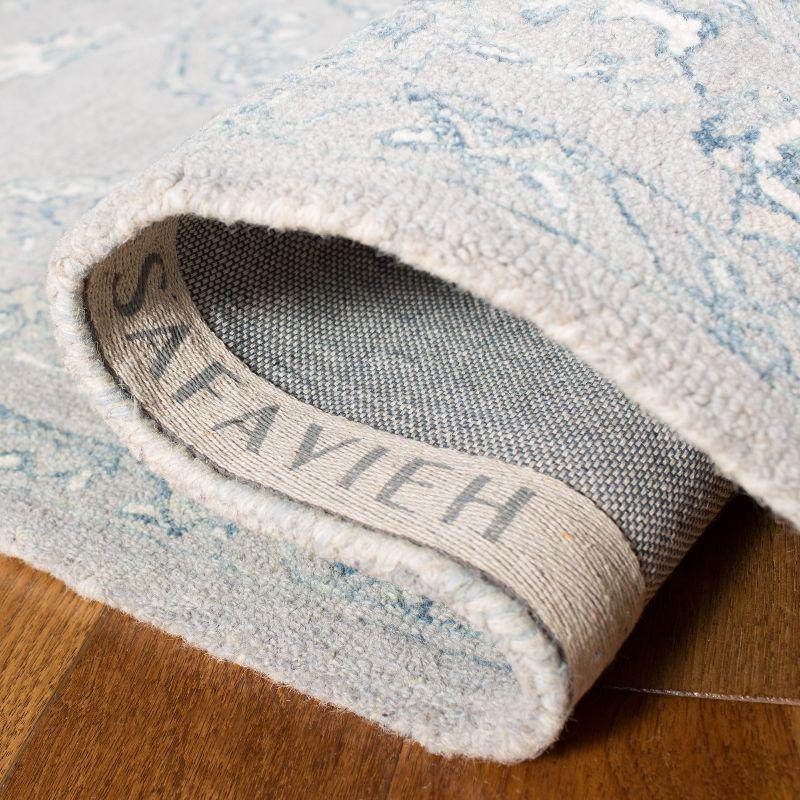 Micro-Loop MLP504 Hand Tufted Indoor Runner Rug - Light Grey/Ivory - 2'3"x9' - Safavieh