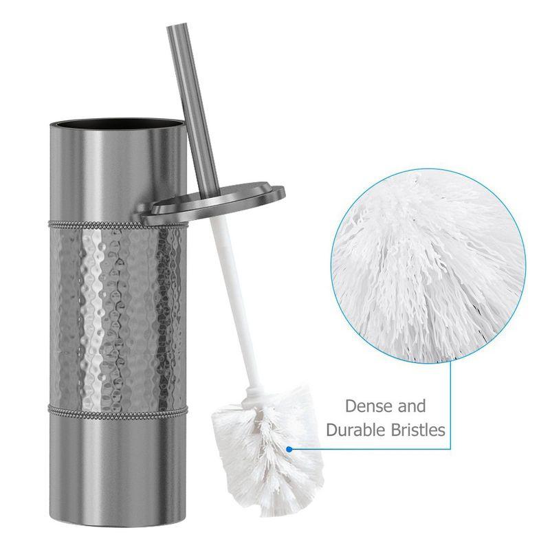 Slim Compact Stainless Steel Toilet Brush Holder Two-Tone - Nu Steel