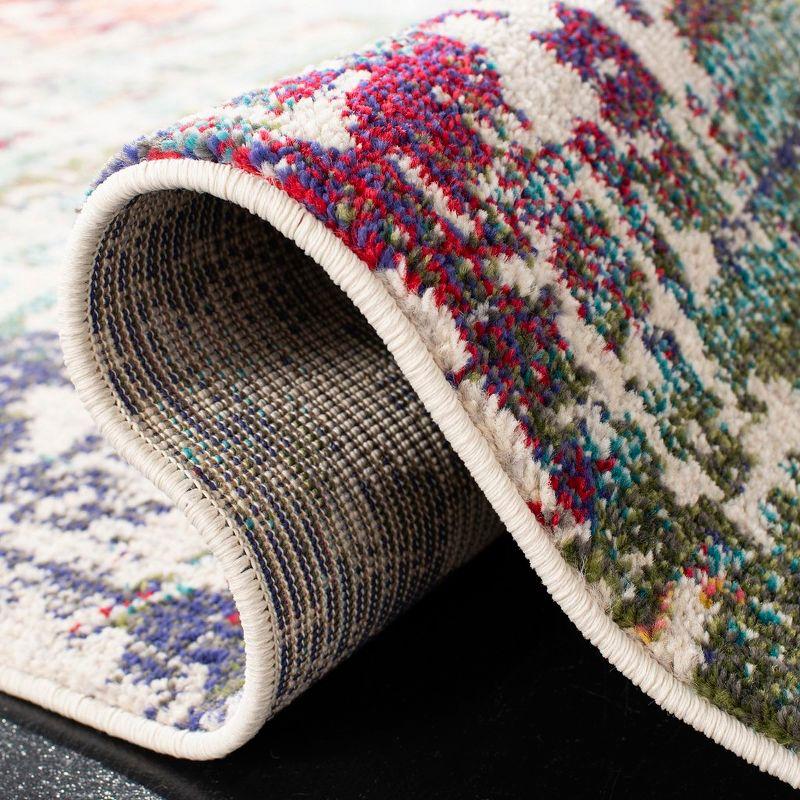 Madison MAD469 Power Loomed Indoor Area Rug - Blue/Green - 4'x6' - Safavieh