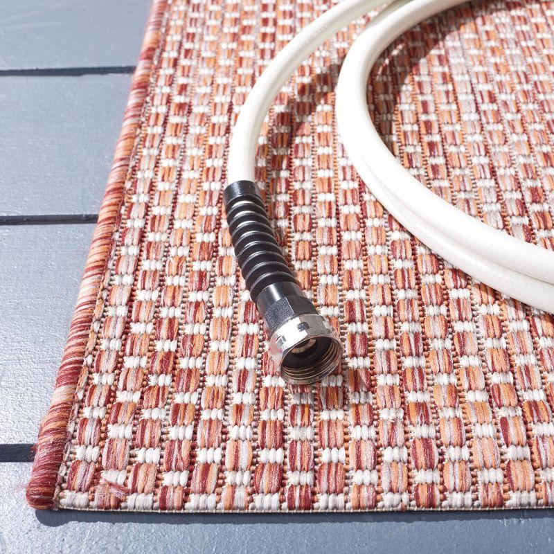 Courtyard CY8521 Power Loomed Indoor/Outdoor Area Rug - Red/Beige - 5'3"x7'7" - Safavieh.