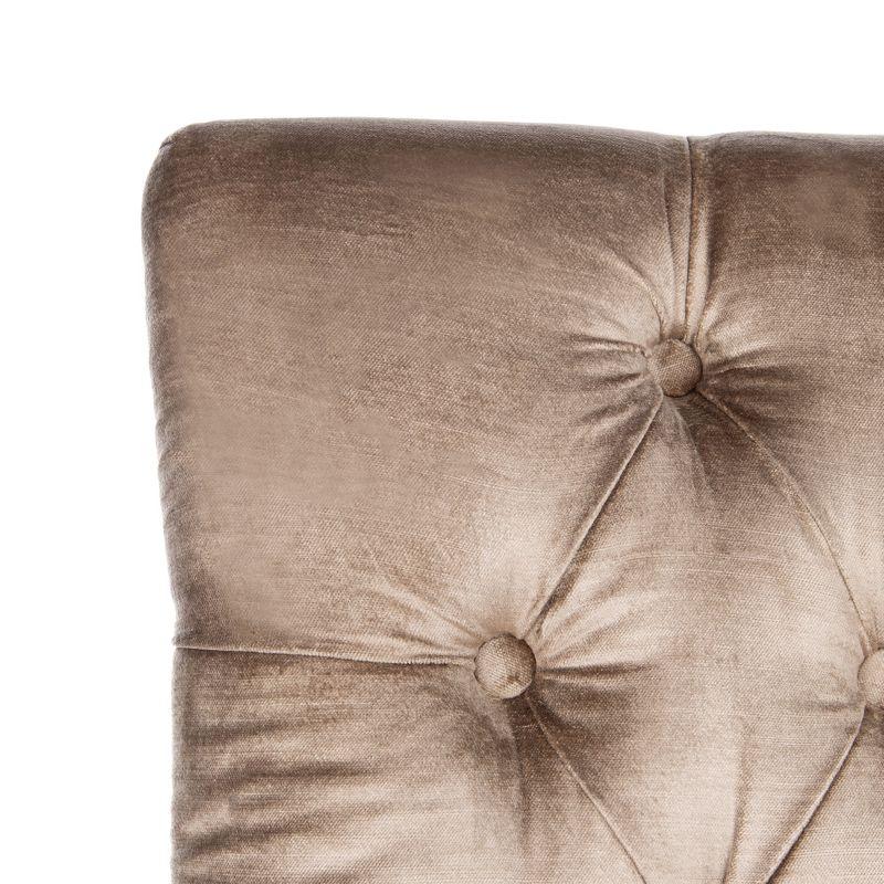 Abby 19''H Tufted Side Chairs (Set of 2)  Silver Nail Heads - Antique Sage - Safavieh