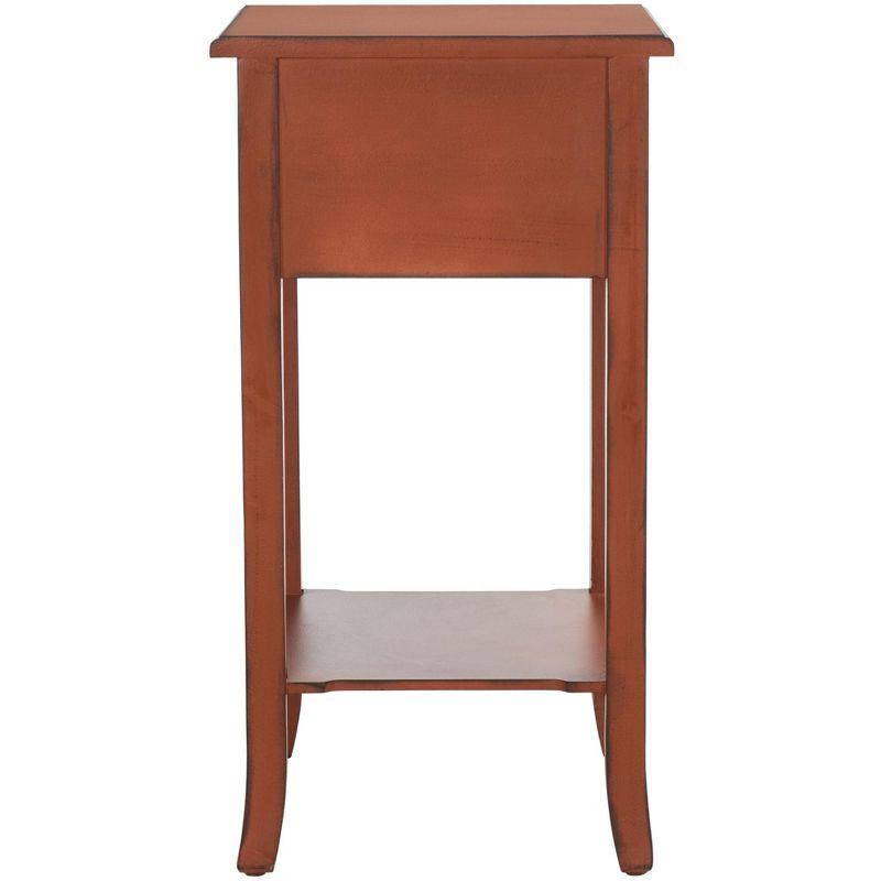 Ernest End Table - AMH4080A - Dark Brown - Safavieh Couture