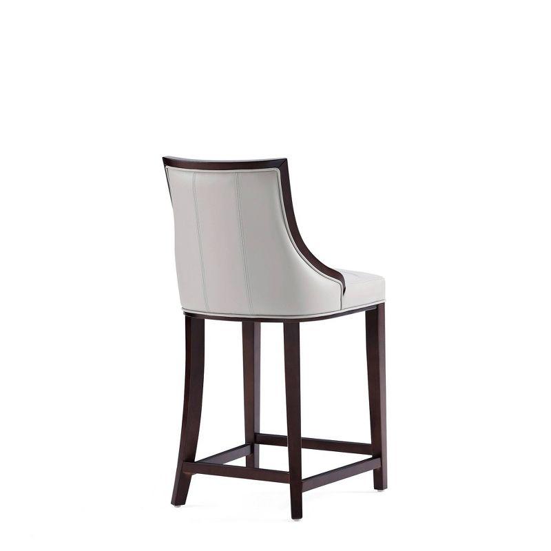 Fifth Avenue Faux Leather Counter Height Barstool - Manhattan Comfort