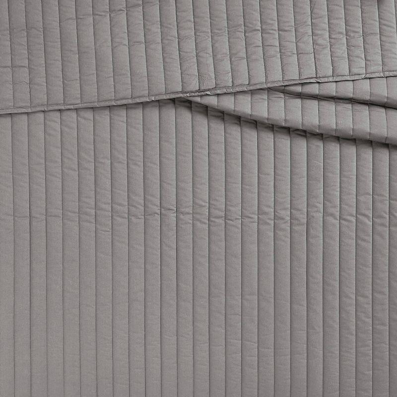 Brooklyn Loom Oversized Cotton Percale 3 Piece Quilt Set