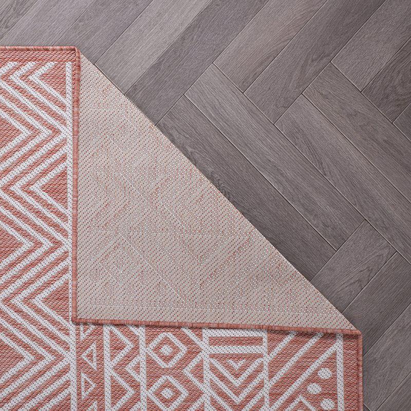 Terra Geometric Flat Woven Indoor/Outdoor Area Rug