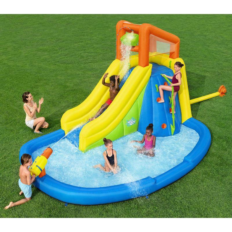 H2OGO! Mount Splashblast Mega Water Park –Inflatable Pool, Slide & Climbing Wall