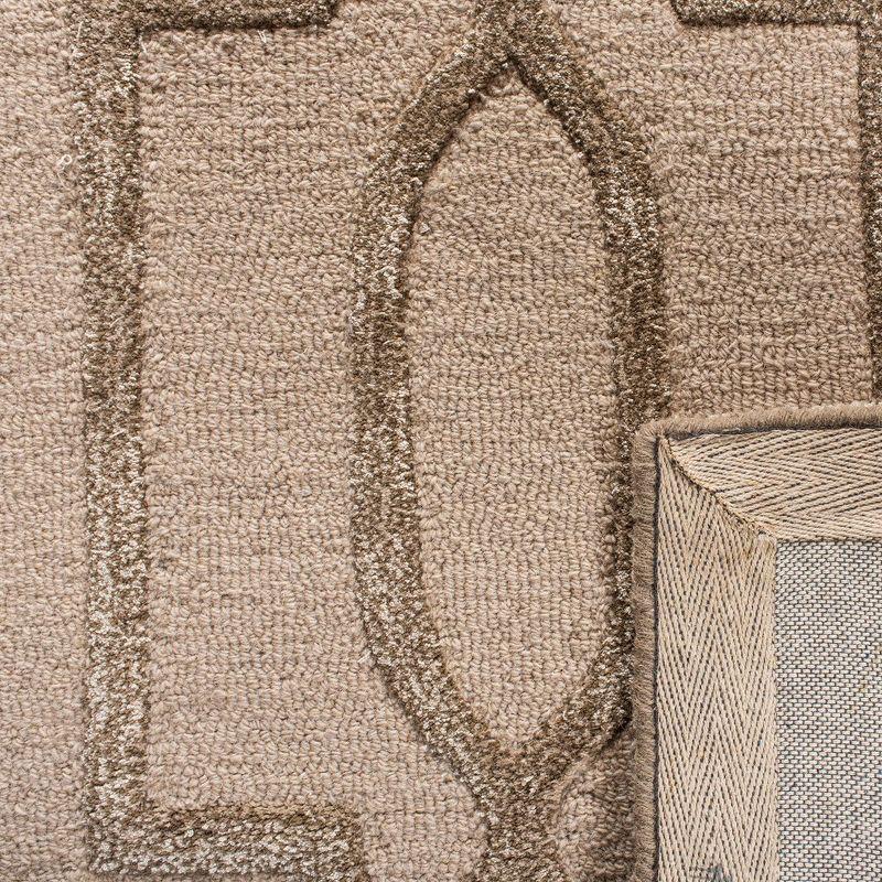 Bella BEL138 Hand Tufted Indoor Runner Rug - Sand/Brown - 2'6"x4' - Safavieh