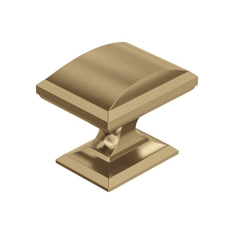 Champagne Bronze Brushed Rectangular Cabinet Knob with Mounting Hardware